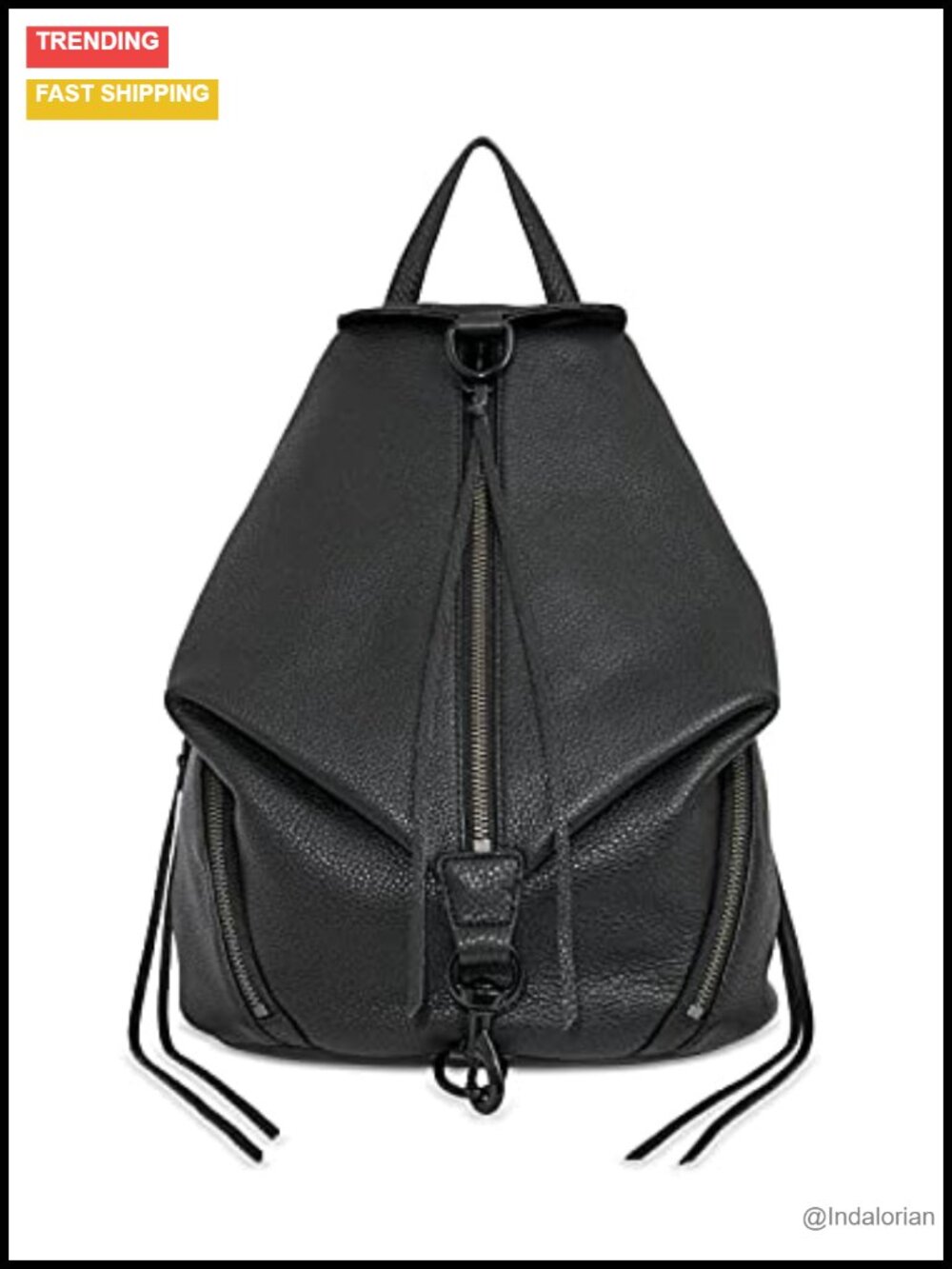 Genuine Leather Fashion Backpack for Women, Laptop Daypack